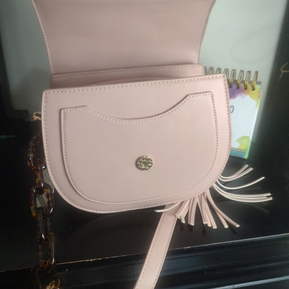Mud Pie resin link crossbody Pink NWT - Picture 4 of 4